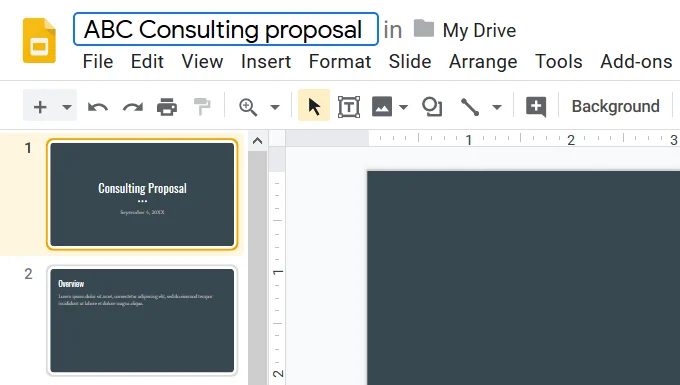 Hướng dẫn nhanh để tạo các slide Google tuyệt đẹp 2 Hướng dẫn nhanh để tạo các slide Google tuyệt đẹp