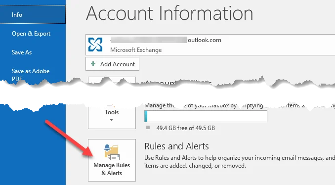 Tự động di chuyển email vào các thư mục trong Outlook bằng Rules 2 Tự động di chuyển email vào các thư mục trong Outlook bằng Rules