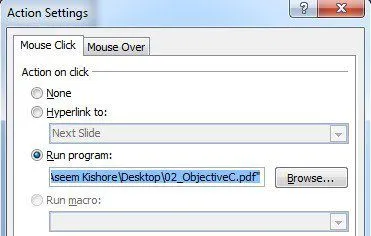 Chèn một tệp PDF vào PowerPoint 12 chạy một powerpoint chương trình