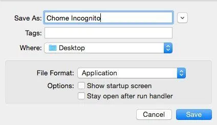 lưu tập lệnh apple