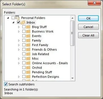 Tìm kiếm Email Outlook theo người gửi, ngày, từ khóa, kích thước và hơn thế nữa 15 tìm kiếm mọi thứ