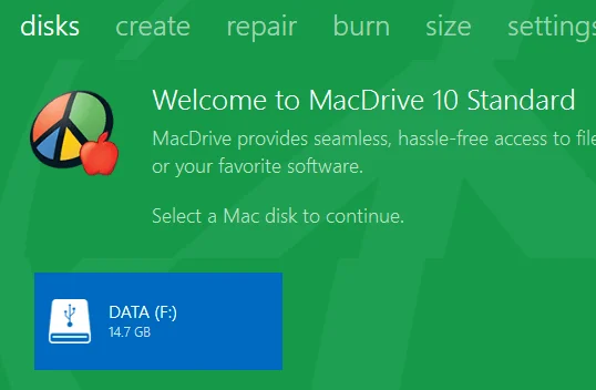 Cách xem tệp Mac trên PC Windows 6 chọn đĩa mac