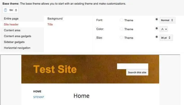 phông chữ màu chủ đề