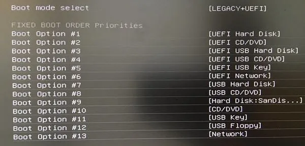 Truy cập BIOS & Thay đổi thứ tự khởi động cho mọi phiên bản Windows 12 tùy chọn khởi động uefi