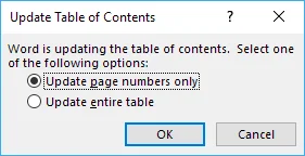 Nhanh chóng thêm mục lục vào tài liệu Word 8 cập nhật từ