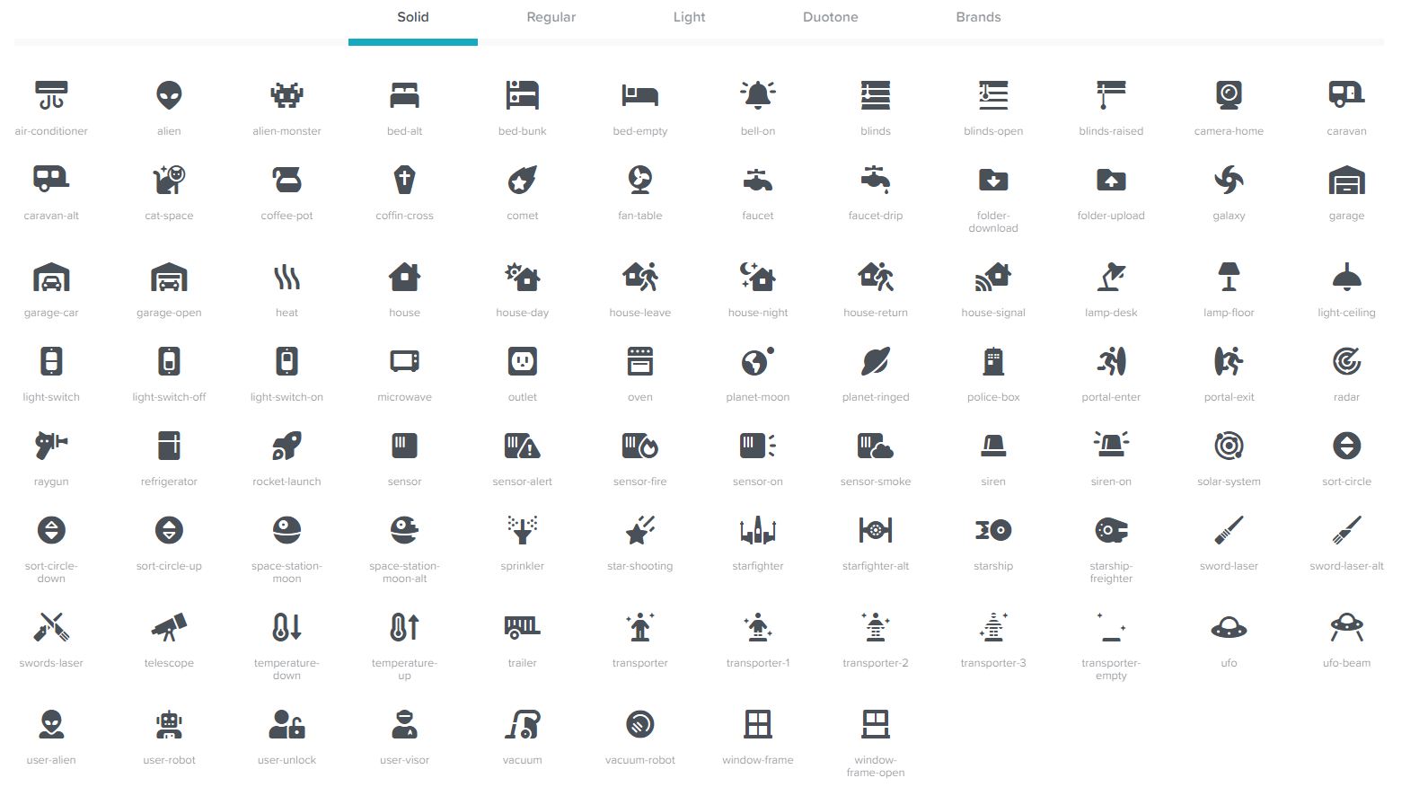 377 biểu tượng icons Font Awesome Pro