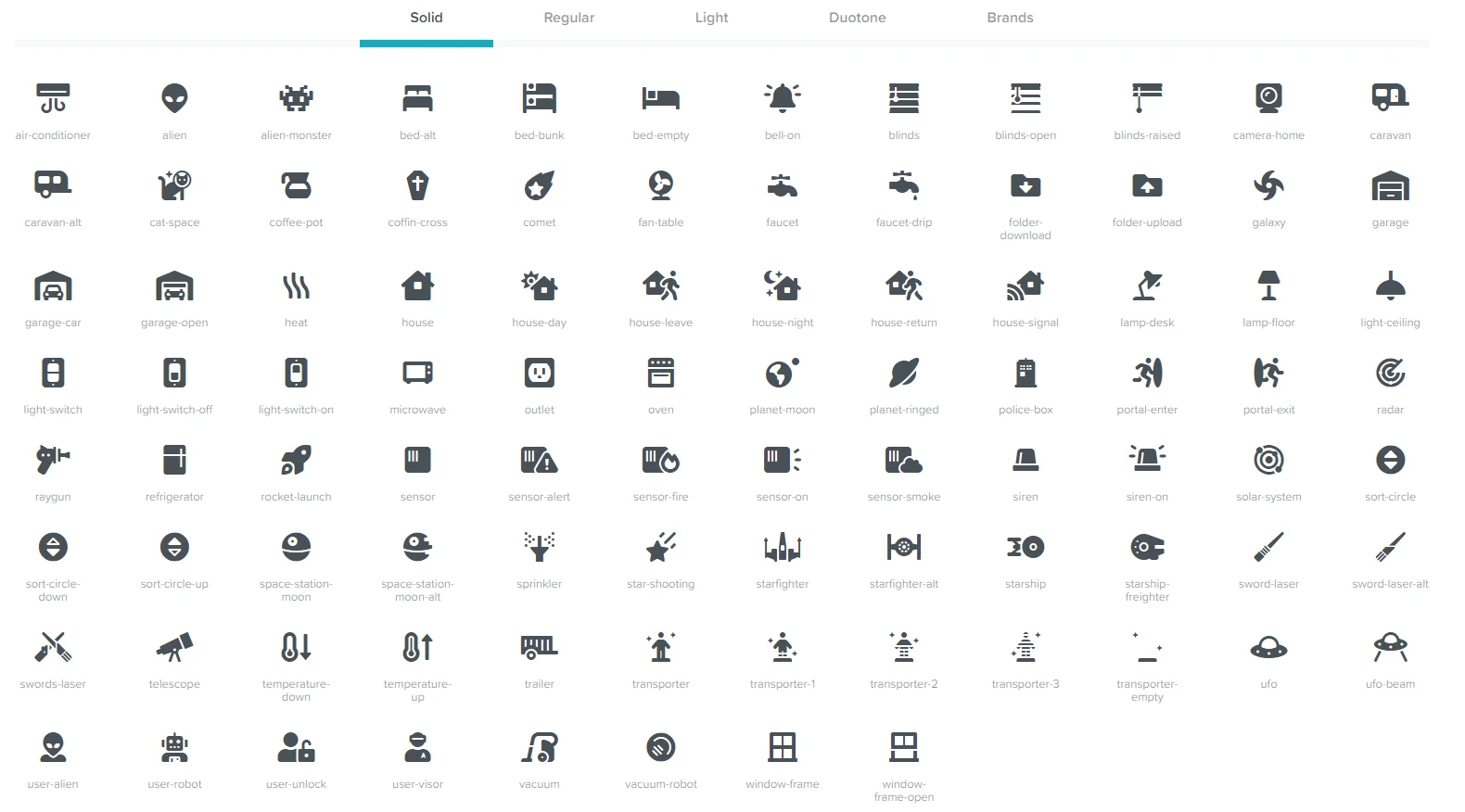 377 biểu tượng icons Font Awesome Pro