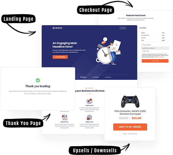 CartFlows Pro v2.1.7 - Get More Leads, Increase Conversions, & Maximize Profits 1 Tính năng CartFlows Pro