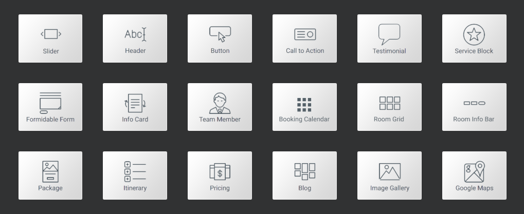 Tính năng Widgets Bellevue Theme