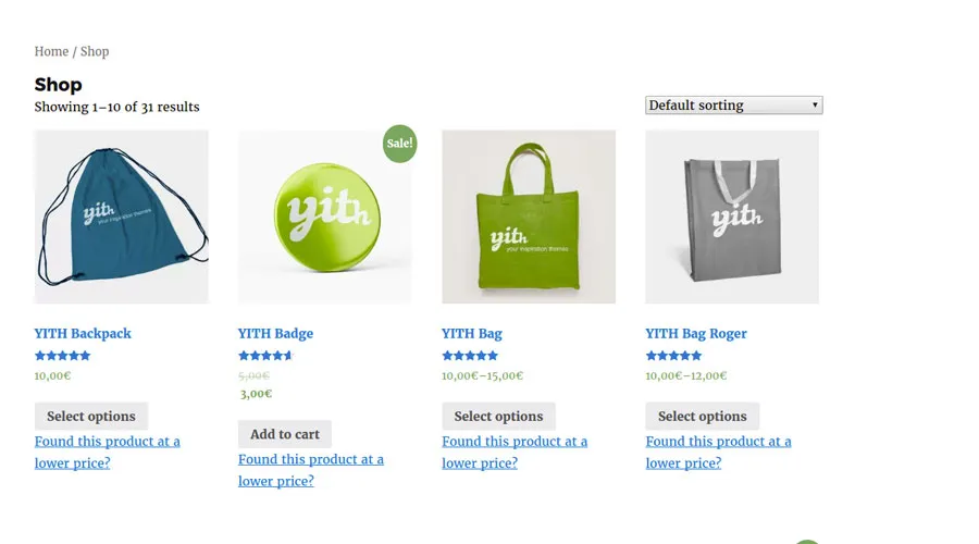 Tính năng YITH Best Price Guaranteed for WooCommerce Premium