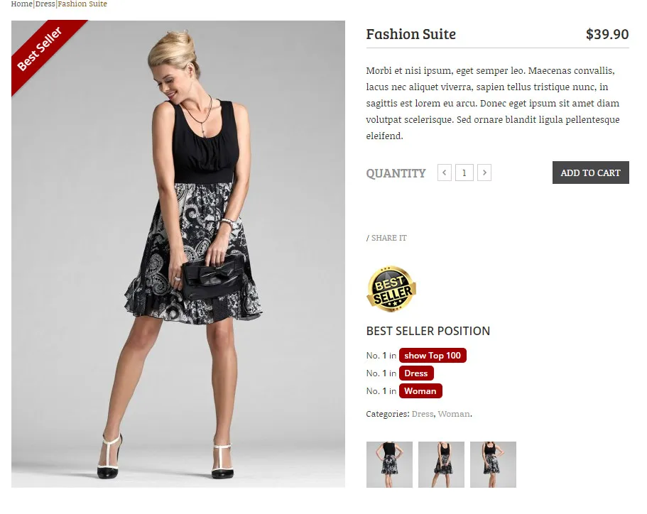 Tính năng YITH WooCommerce Best Sellers Premium