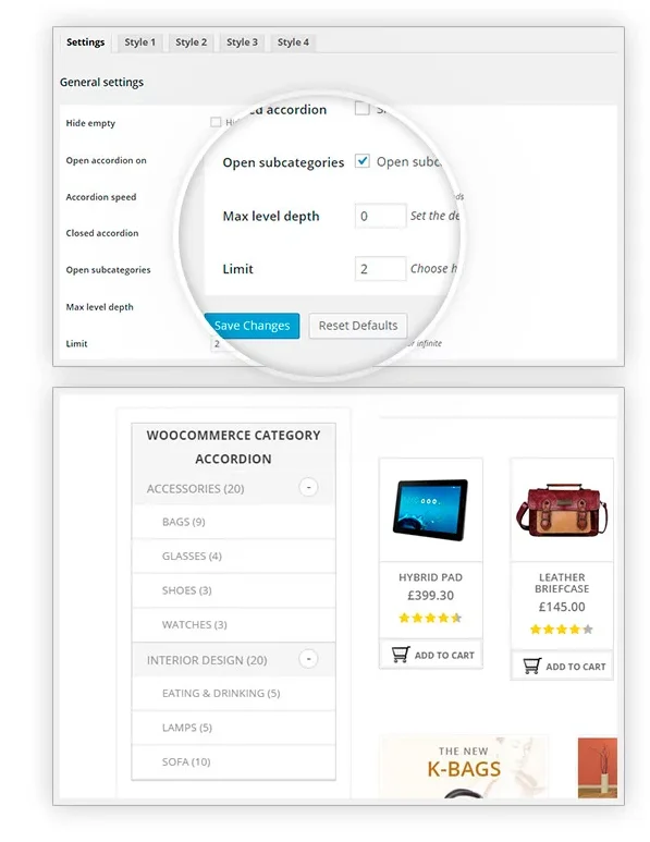 YITH WooCommerce Category Accordion Premium v1.0.45 - Danh sách danh mục WooCommerce 1 Tính năng YITH WooCommerce Category Accordion Premium Plugin