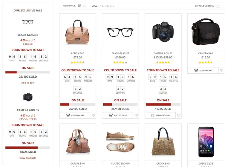 Tính năng cao cấp YITH WooCommerce Product Countdown Premium