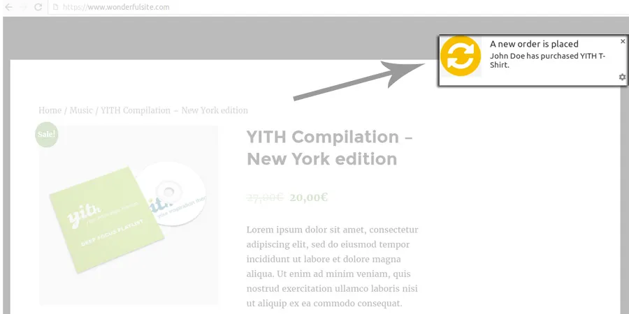 Tính năng nổi bật YITH Desktop Notifications for WooCommerce Premium
