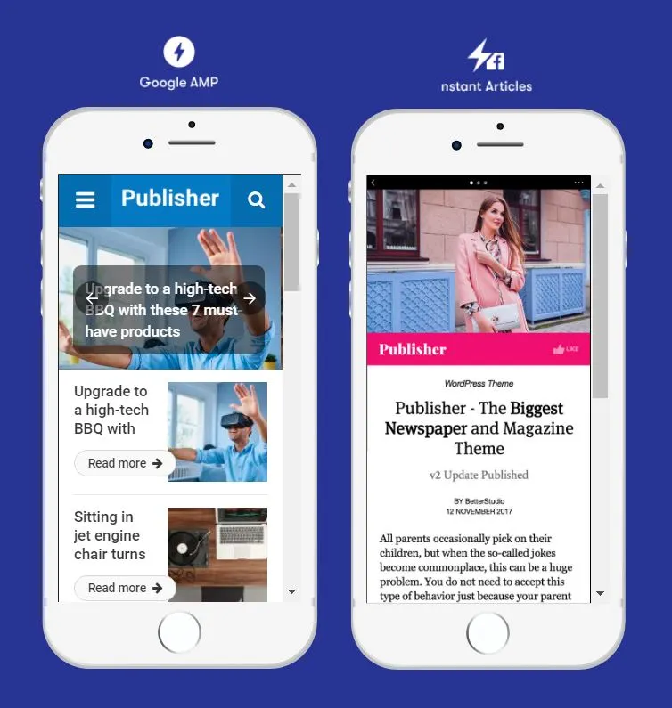 Google amp - Publisher Theme