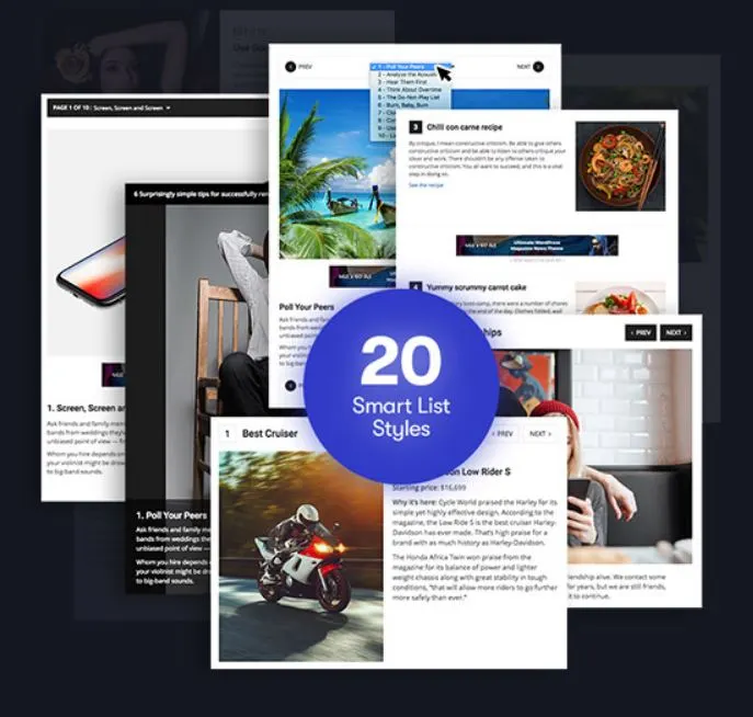 Smart List Pack - Publisher WP Theme