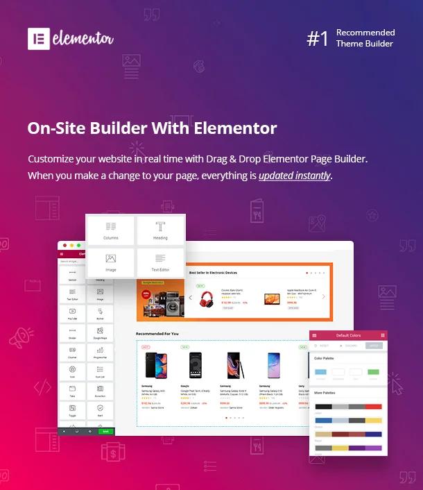 Tính năng Besa - Elementor Marketplace WooCommerce Theme