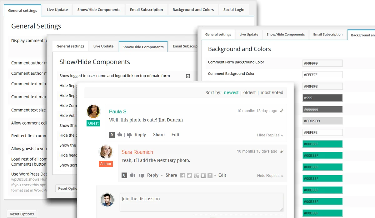 Tính năng wpDiscuz Premium - WordPress Comment Plugin