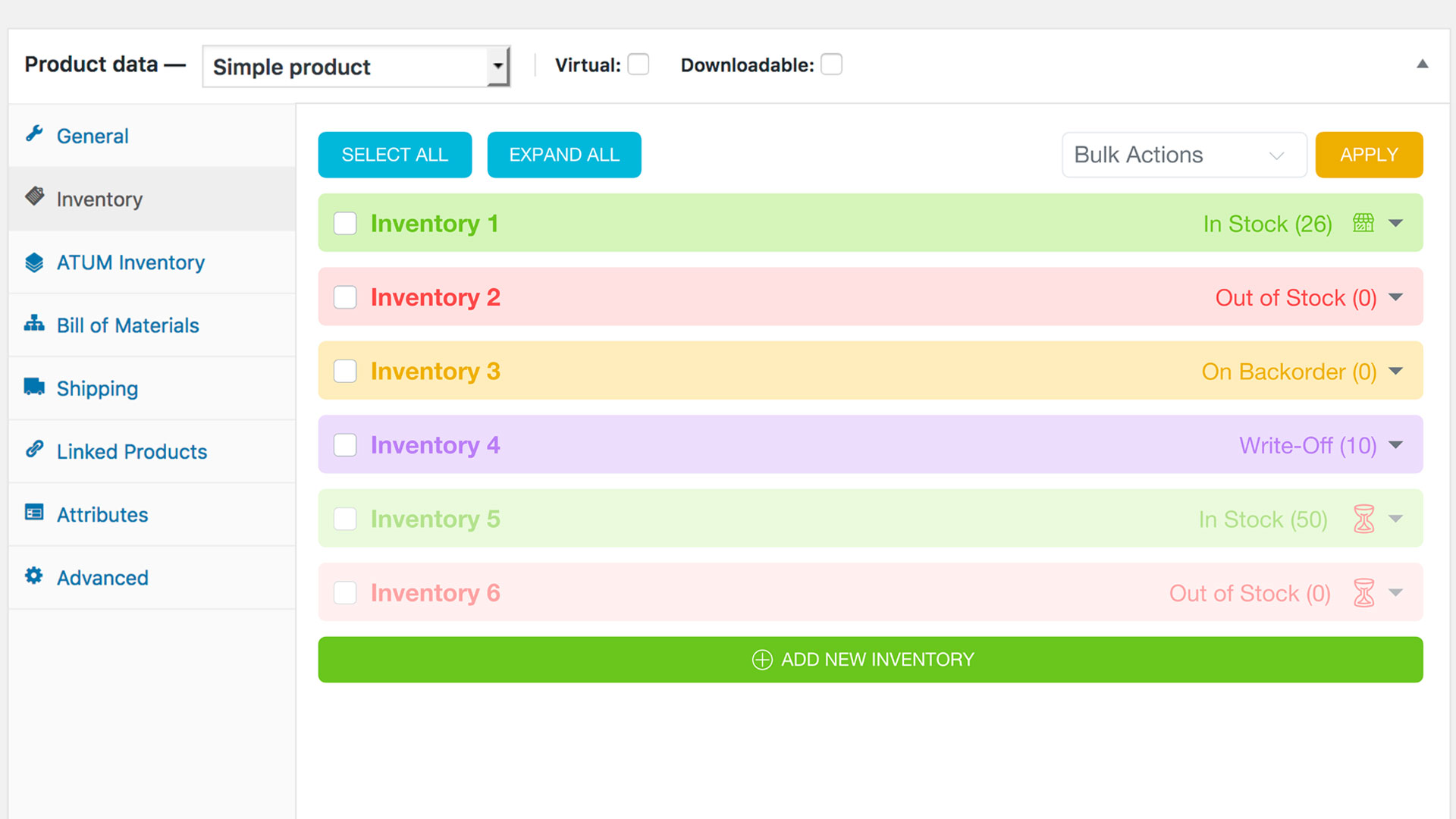 ATUM Multi-Inventory premium add-on