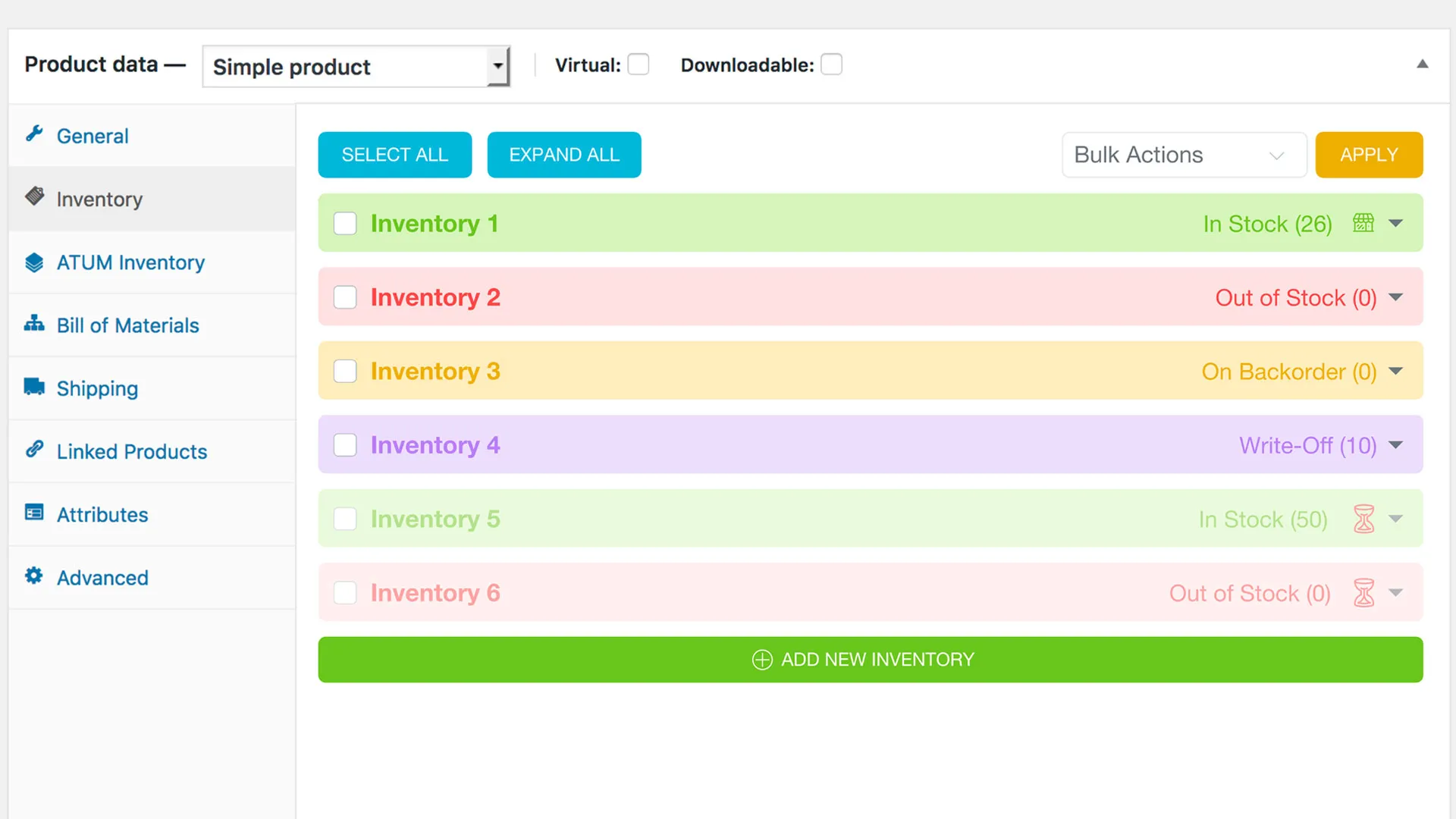 ATUM Multi-Inventory premium add-on