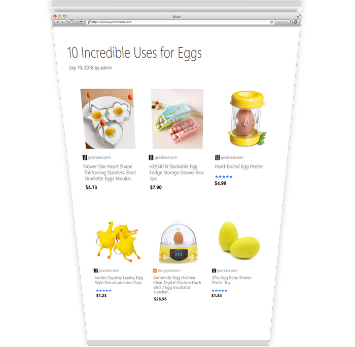 Affiliate Egg Plugin