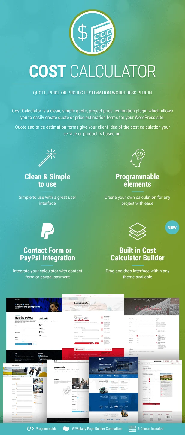 Cost Calculator WordPress Plugin v2.3.7 - Quote, Price or Project Estimation 1 Cost Calculator WordPress Plugin