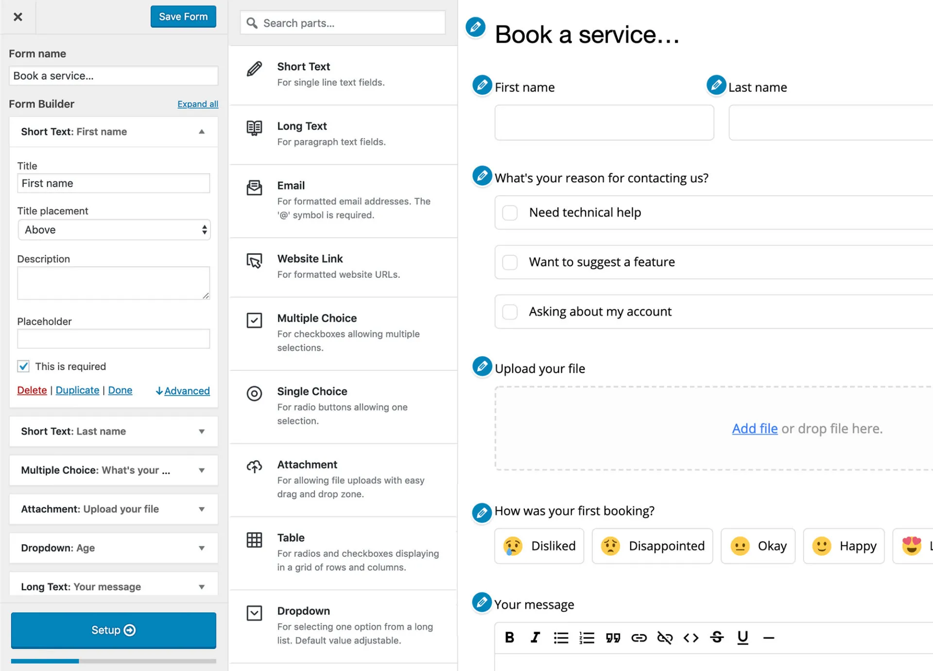 HappyForms Pro plugin