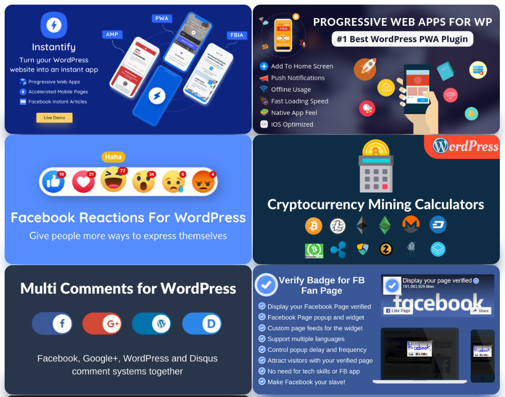Instantify - PWA & Google AMP & Facebook IA for WordPress