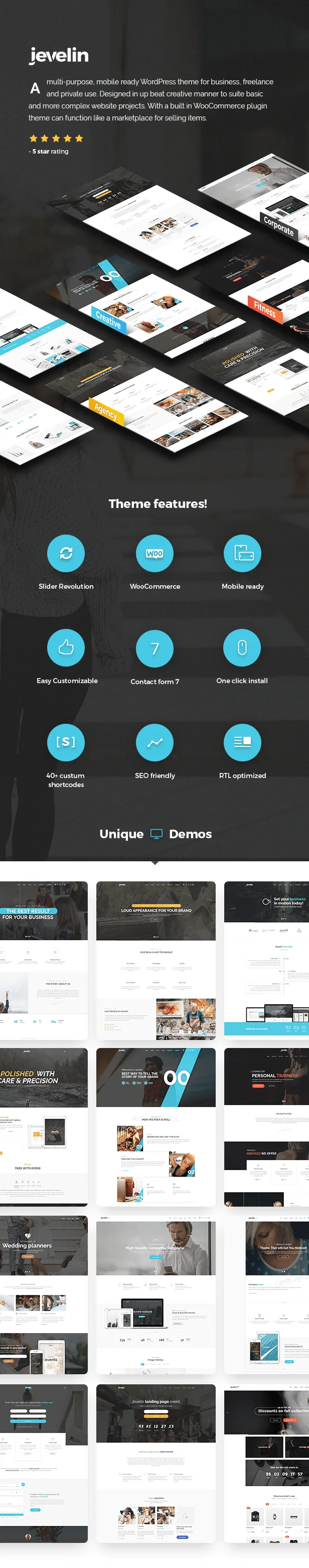 Jevelin v5.3 | Multi-Purpose Responsive WordPress AMP Theme 2 Jevelin theme
