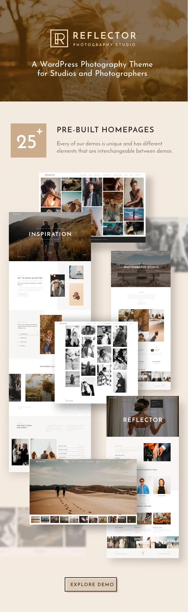 Reflector v1.2.2 Nulled - Studio Photography Wordpress Theme