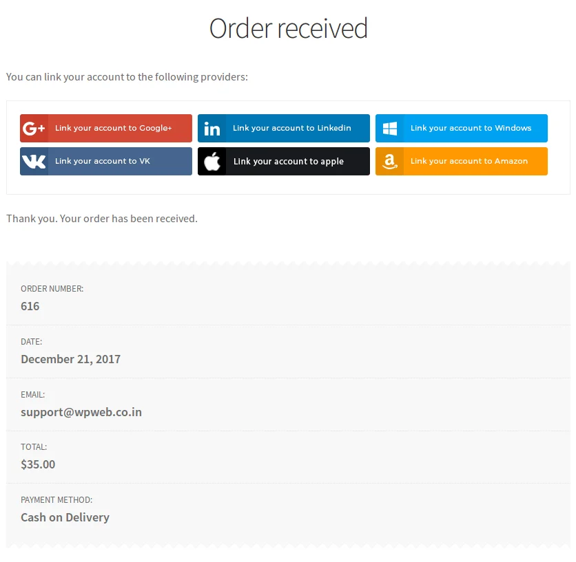 WooCommerce Social Login - WordPress Plugin