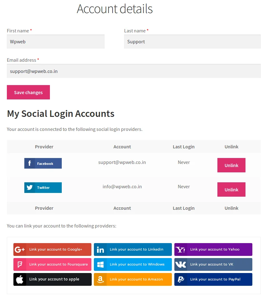 WooCommerce Social Login - WordPress Plugin