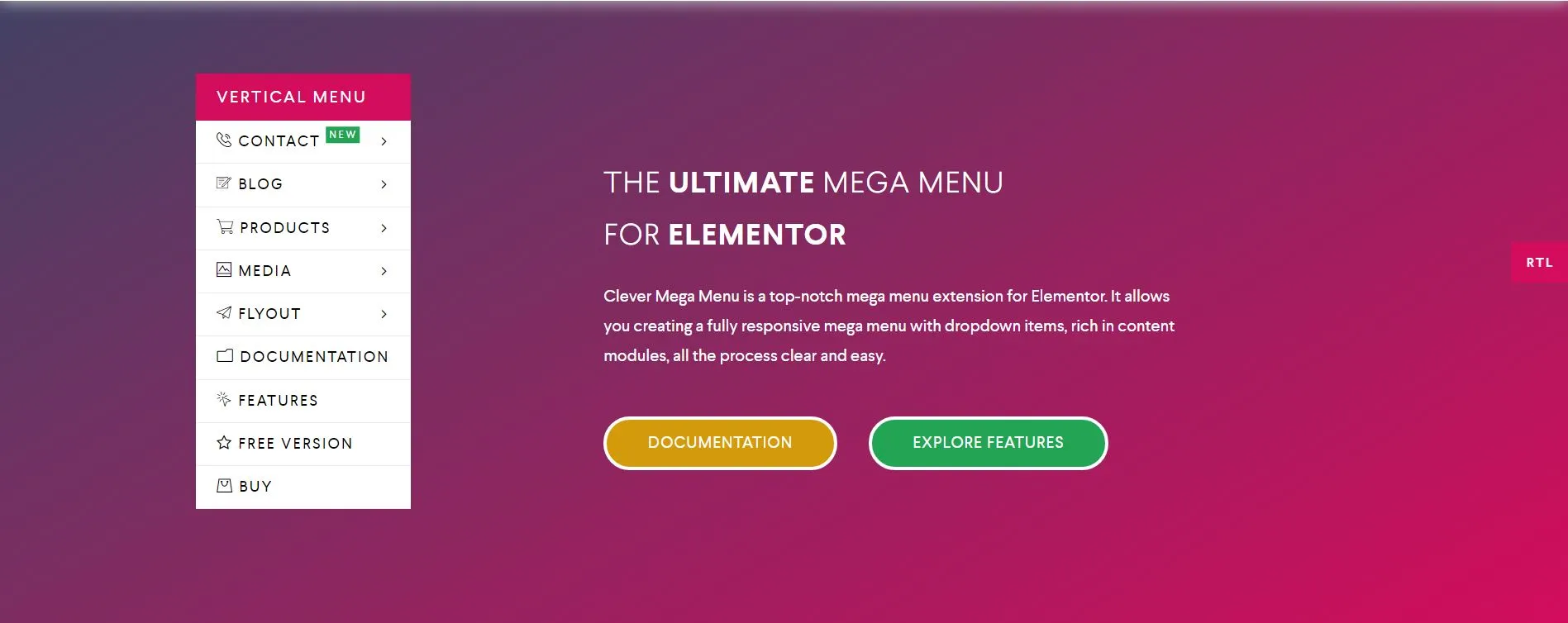 Clever Mega Menu for Elementor v1.0.9 - menu mega cho Elementor 1 Clever Mega Menu for Elementor