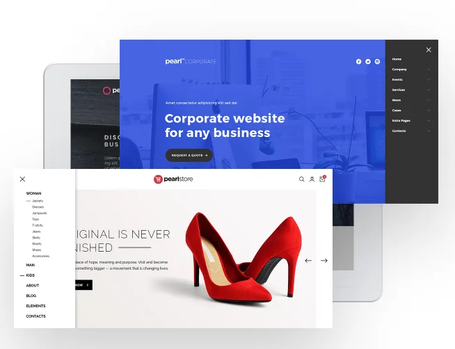 Pearl v3.3.2 - Multipurpose & Corporate Business WordPress Theme 4 Multiple Header Layouts