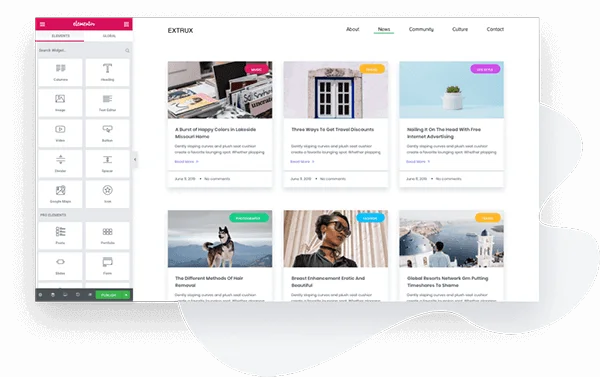 Elementor PRO v3.29.2 NULLED (+Pro Templates Pack) - WordPress Page Builder 5 Showcase Your Best Posts & Projects