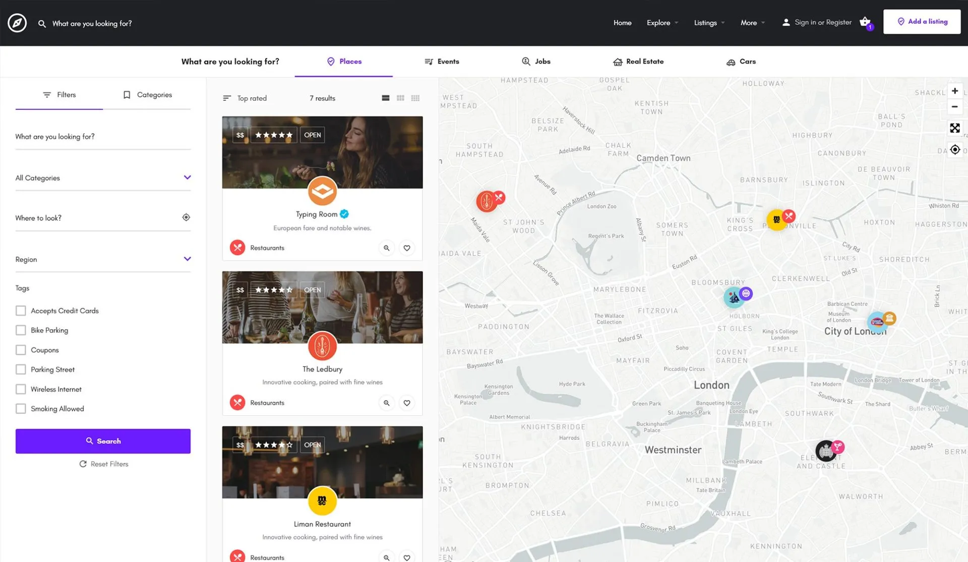 Stunning explore pages