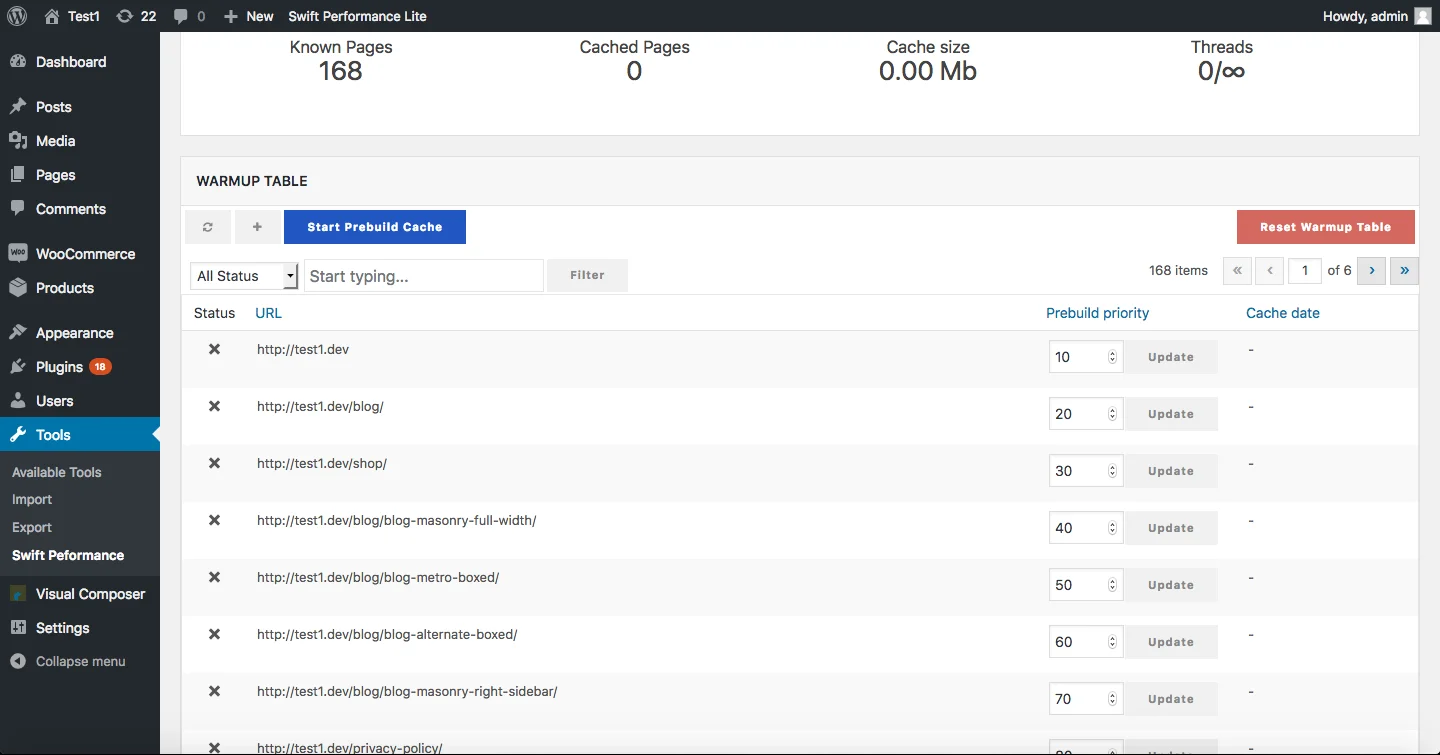 Swift Performance WordPress Cache