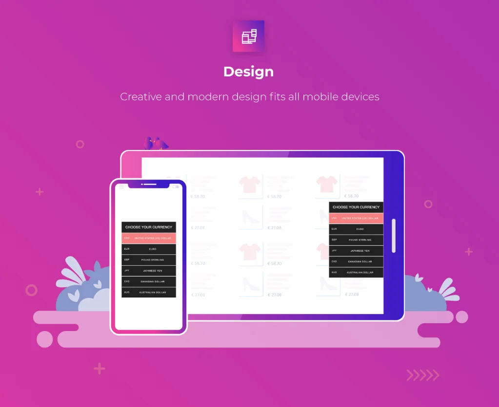 WooCommerce Multi Currency - Design