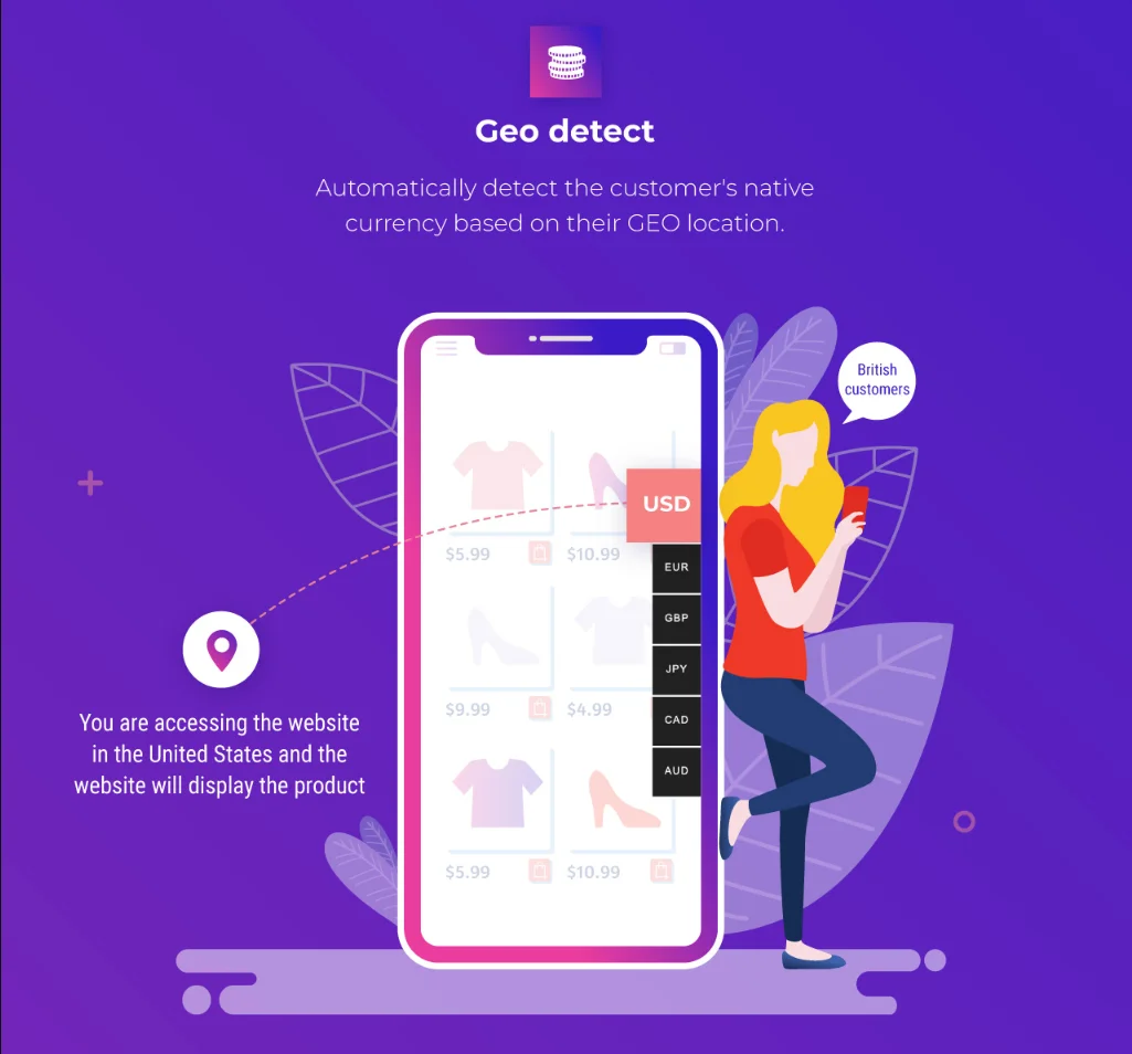 WooCommerce Multi Currency - Geo detect