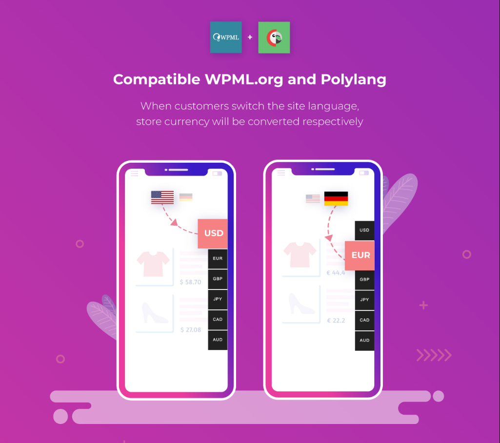 WooCommerce Multi Currency - WPML PolyLang