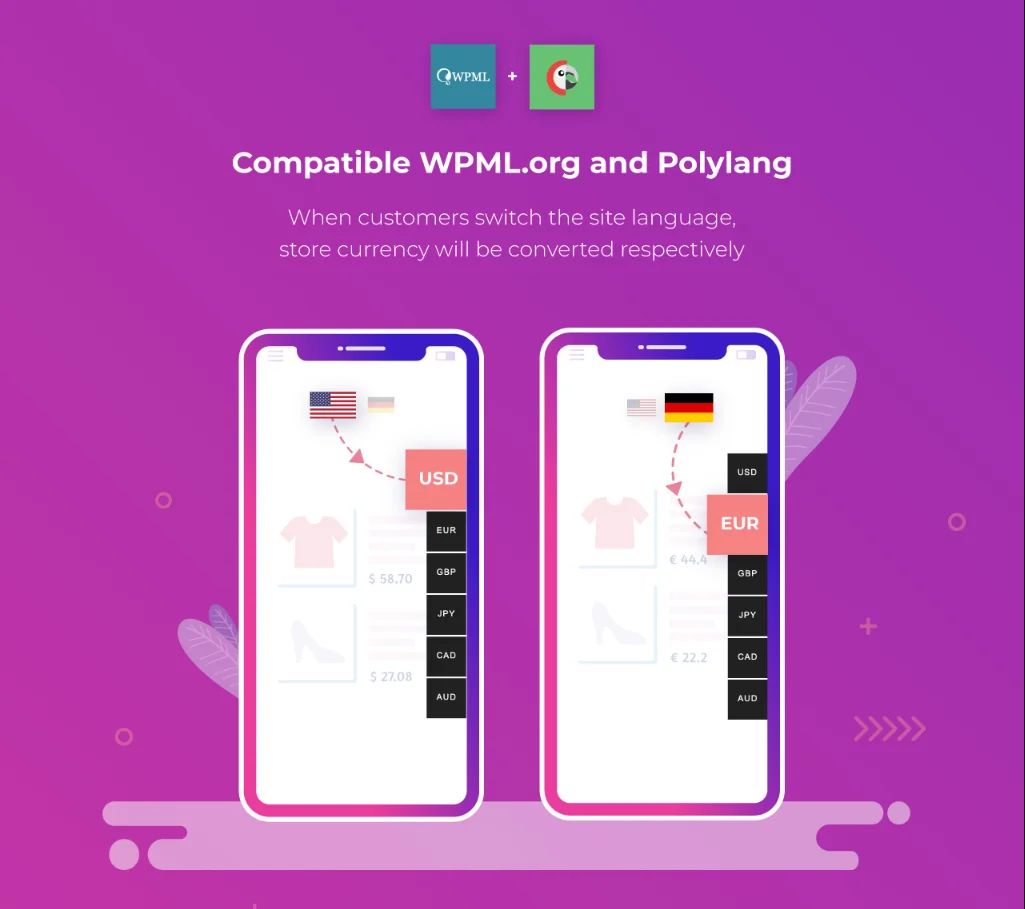 WooCommerce Multi Currency - WPML PolyLang