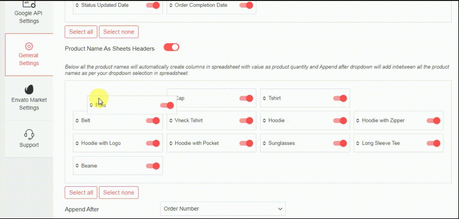 WooSheets Export Orders