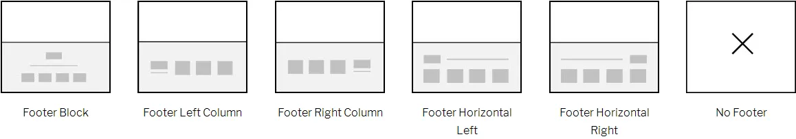 chân trang Layout