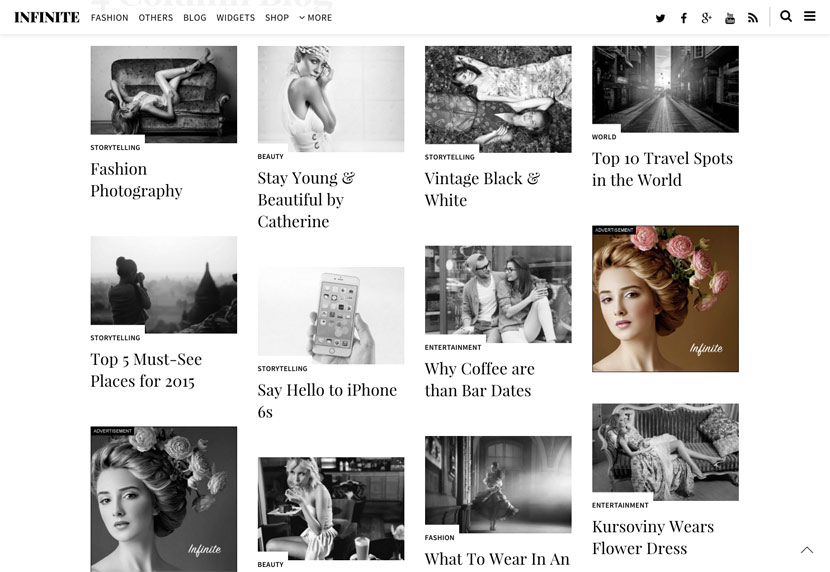 Themify Infinite WordPress Theme v1.5.1 7 Cuộn vô hạn
