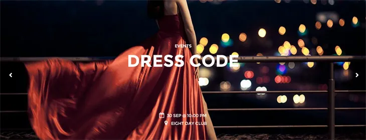 thanh trượt thư viện sự kiện