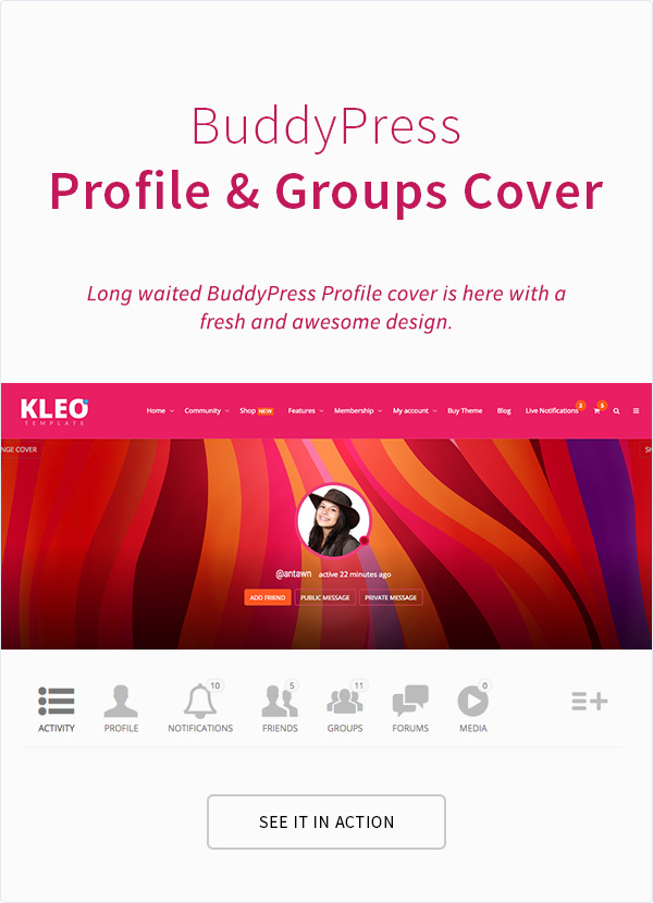 KLEO - BuddyPress tập trung vào cộng đồng, đa mục đích Theme - 13