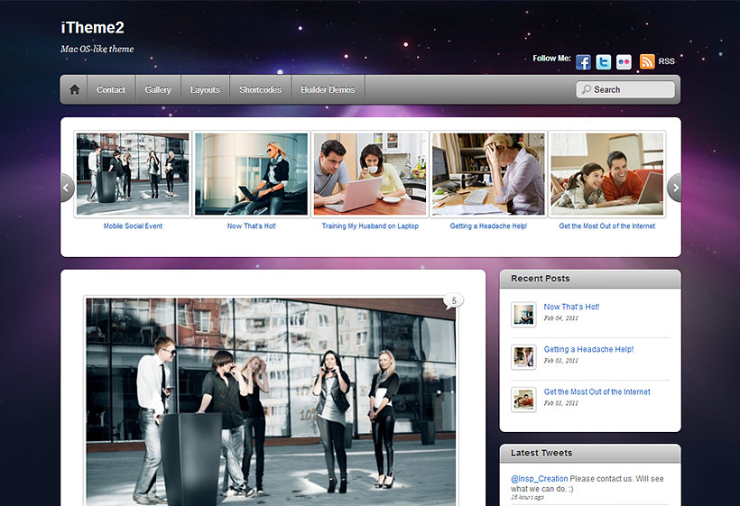 iTheme2 - Mac-style Responsive Blog Theme by Themify 1 iTheme2