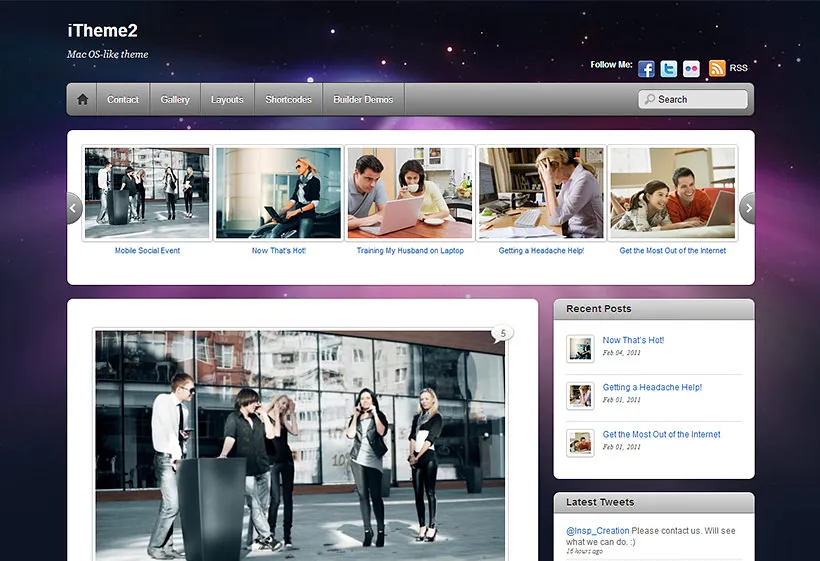 iTheme2 - Mac-style Responsive Blog Theme by Themify 1 iTheme2