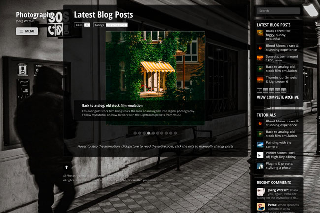 Fullscreen Gallery WordPress Theme