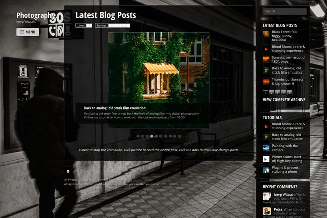 Fullscreen Gallery WordPress Theme 3 Fullscreen Gallery WordPress Theme